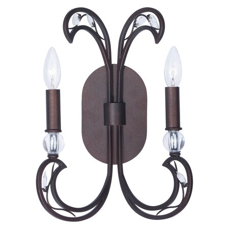 Maxim Autumn-Wall Sconce 23102CLRT